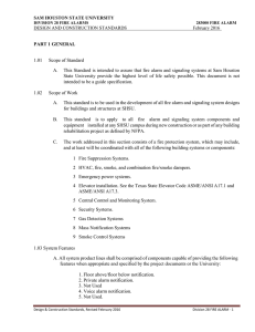 PART 1 GENERAL 1.01 Scope of Standard A. This Standard is