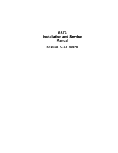 EST3 Installation and Service Manual