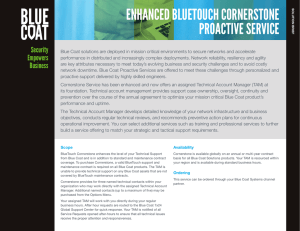 enhanced bluetouch cornerstone proactive service