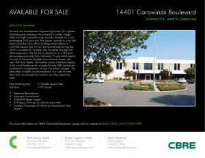 14401 Carowinds Boulevard AVAILABLE FOR SALE