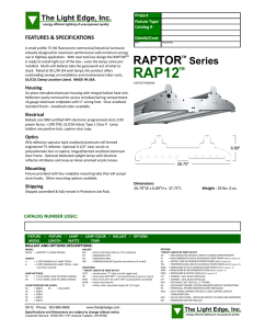 RAP12 Specification Sheet