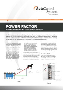 power factor - Auto Control Systems