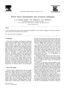 Power factor measurement and correction techniques