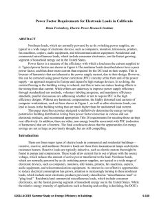 Power Factor Requirements for Electronic Loads in California