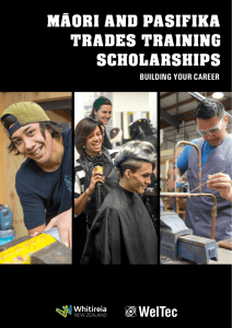maori and pasifika trades training scholarships