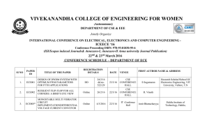 VIVEKANANDHA COLLEGE OF ENGINEERING FOR - iceece-2016