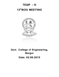 13th BoG Meeting Minutes - Government College of Engineering