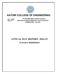 Annual day report PDF - Kathir College of Engineering