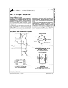LM710 Voltage Comparator