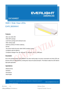 SMD Side View LEDs EAPL3809WA1