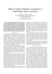 Phase Current Unbalance Estimation in Multi