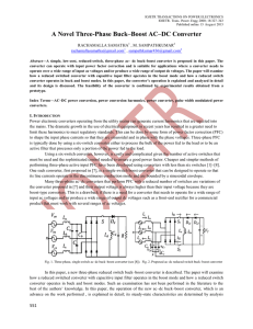 A Novel Three-Phase Buck–Boost AC–DC Converter