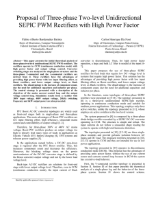 Proposal of Three-phase Two-level Unidirectional SEPIC PWM