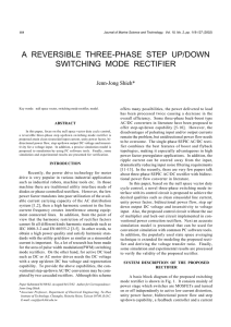 a reversible three-phase step up/down switching mode rectifier