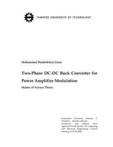 Two-Phase DC-DC Buck Converter for Power Amplifier Modulation