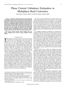 Phase Current Unbalance Estimation in Multiphase Buck Converters