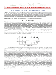 A Novel Three-Phase Three-Leg AC/AC Converter Using