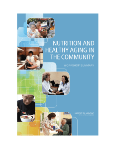 Nutrition and Healthy Aging in the Community: Workshop