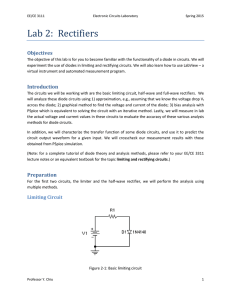 Lab 2: Rectifiers