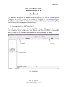 ELEC 330 Electronic Circuits I Tutorial for Micro