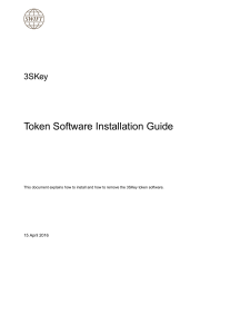 3SKey - Token Software Installation Guide
