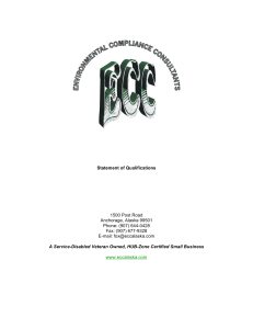 SOQ Mar 2012 - Environmental Compliance Consultants