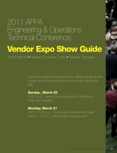 Vendor Expo Show Guide - American Public Power Association