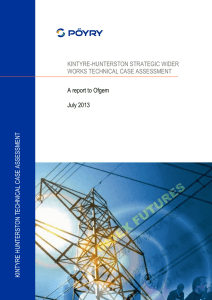 Kintyre-Hunterston startegic wider works technical case