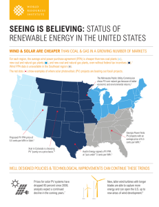 seeing is believing: status of renewable energy in the united states