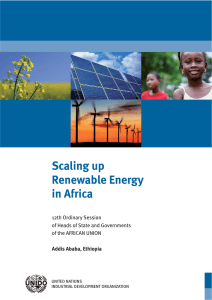 Scaling up Renewable Energy in Africa