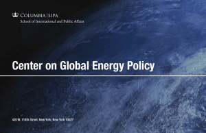 the Center`s Overview - Center on Global Energy Policy