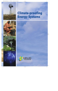 Climate-proofing Energy Systems