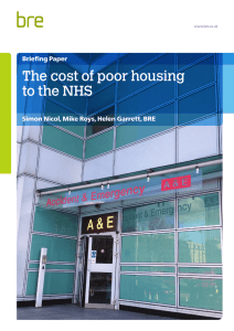 The cost of poor housing to the NHS - Briefing Paper
