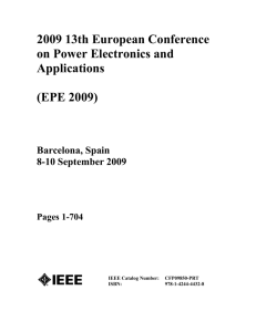2009 13th European Conference on Power Electronics and