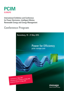 Conference Program Power for Efficiency