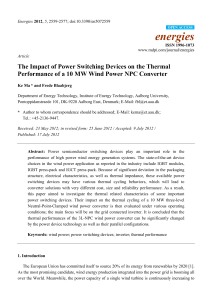 The Impact of Power Switching Devices on the Thermal