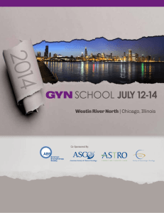 GYN SCHOOL JULY 12-14 - American Brachytherapy Society