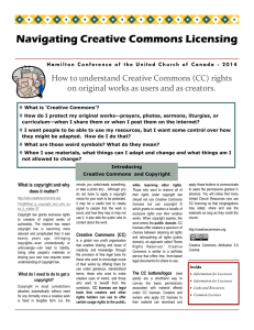 Navigating Creative Commons Licensing