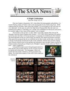 SASA Winter 2011-2012 Newsletter