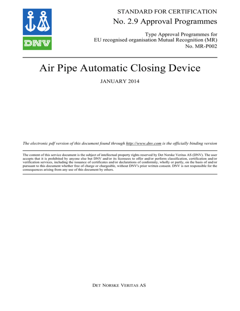 EU Mutual Recognition Technical Requirements