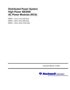 Distributed Power System High Power SB3000 AC Power Modules