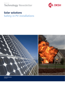 Safety in PV installations