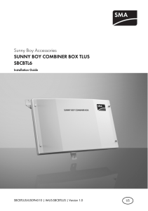 SUNNY BOY COMBINER BOX TLUS - SBCBTL6