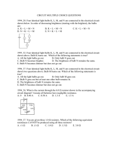 CIRCUIT MULTIPLE CHOICE QUESTIONS 1994_28. Four identical