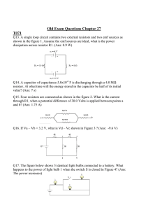 Old Exam Questions Chapter 27 T071
