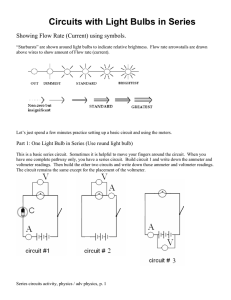 Circuits with Light Bulbs in Series