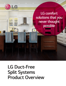 LG Duct-Free Split Systems Product Overview