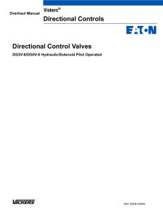 Directional Control Valves Directional Controls
