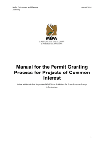Manual for the Permit Granting Process for PCIs