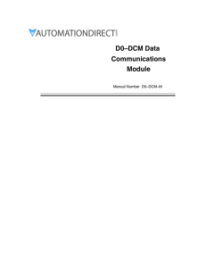 D0–DCM Data Communications Module